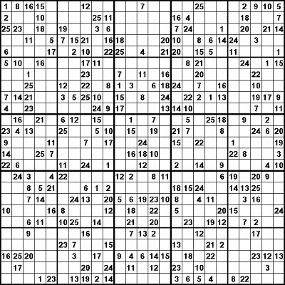 25er-Sudoku (5x5)